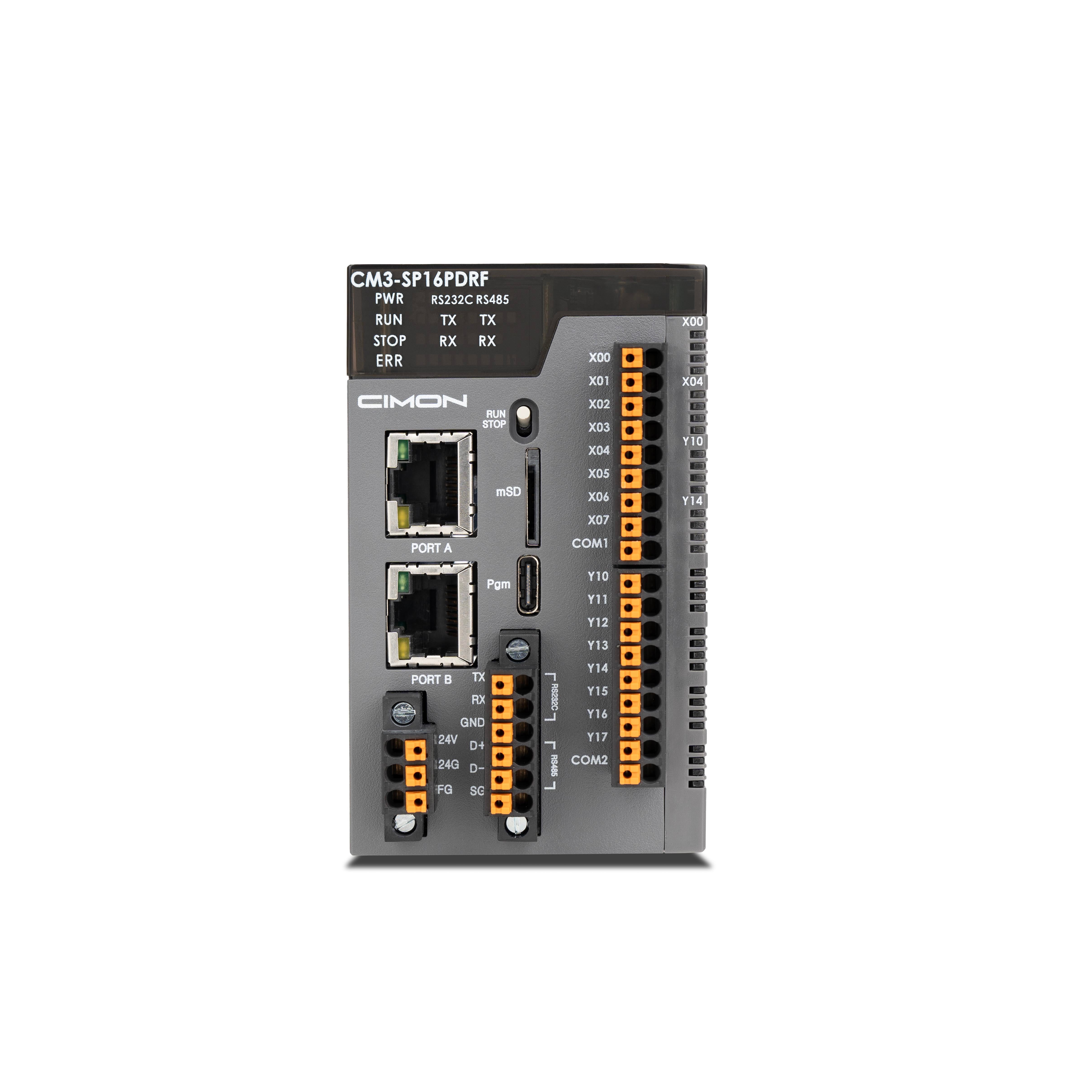 PLC-S Plus CPU Module (16 I/O, Relay Output)