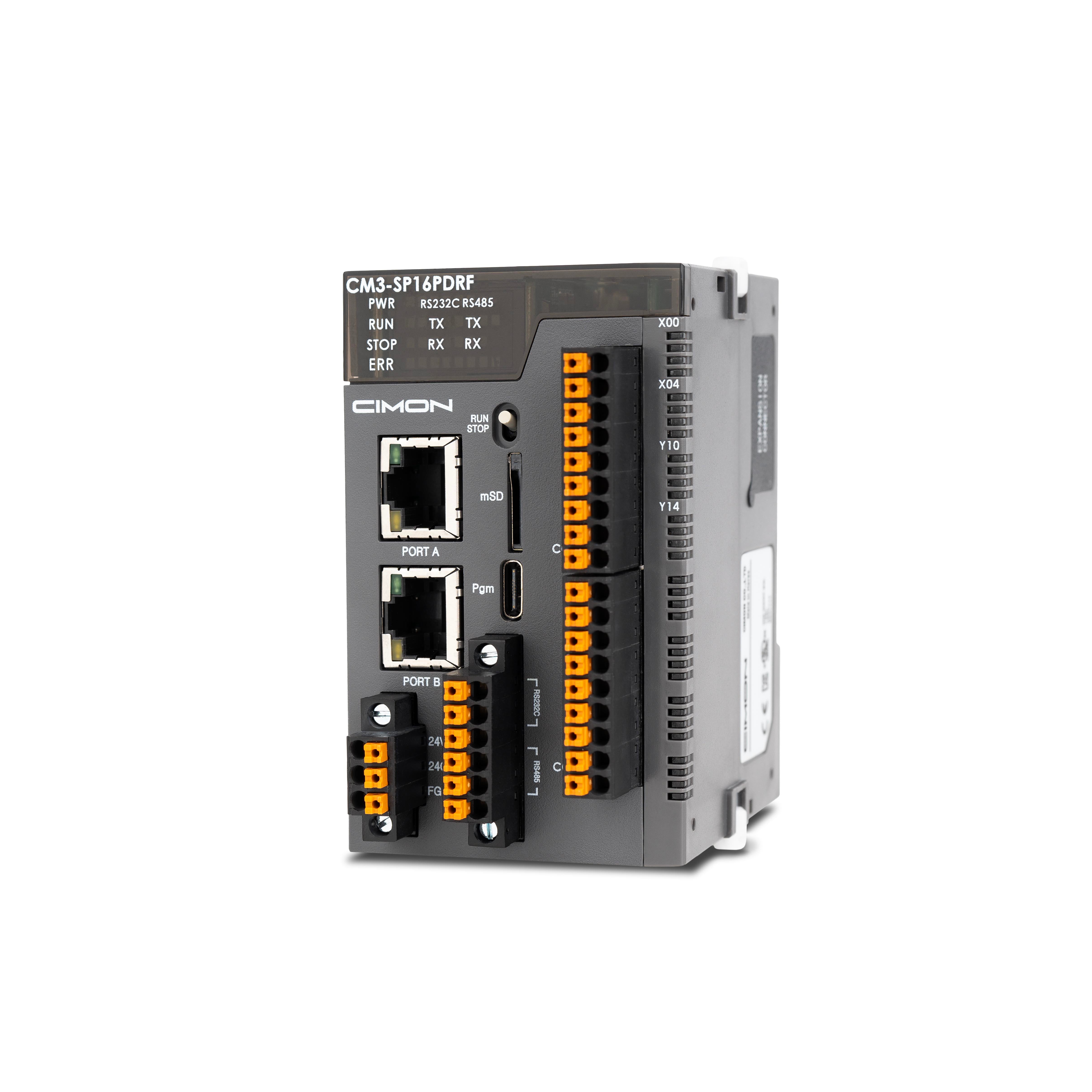 PLC-S Plus CPU Module (16 I/O, Relay Output)