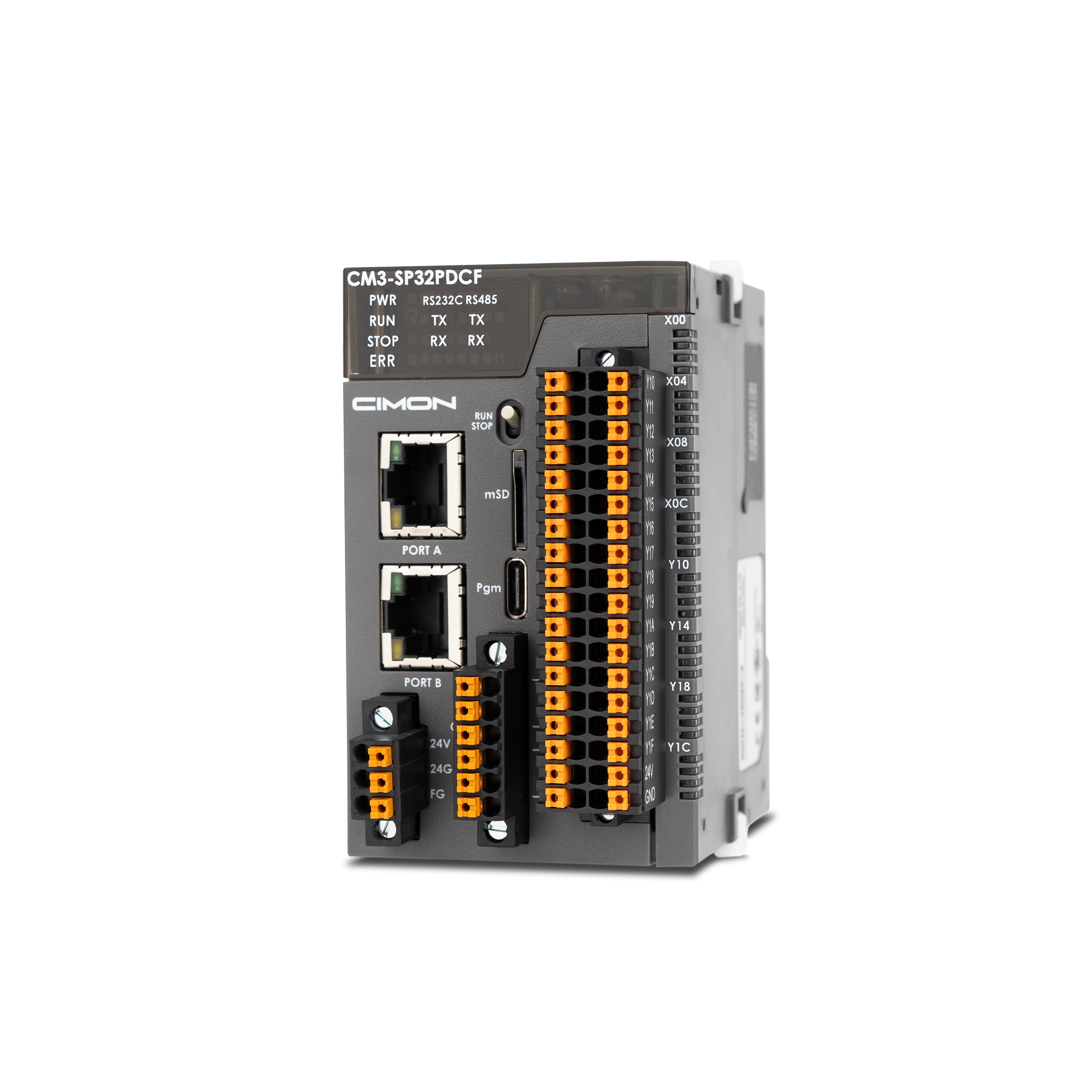 PLC-S Plus CPU Module (32 I/O, Source/Sink Output)